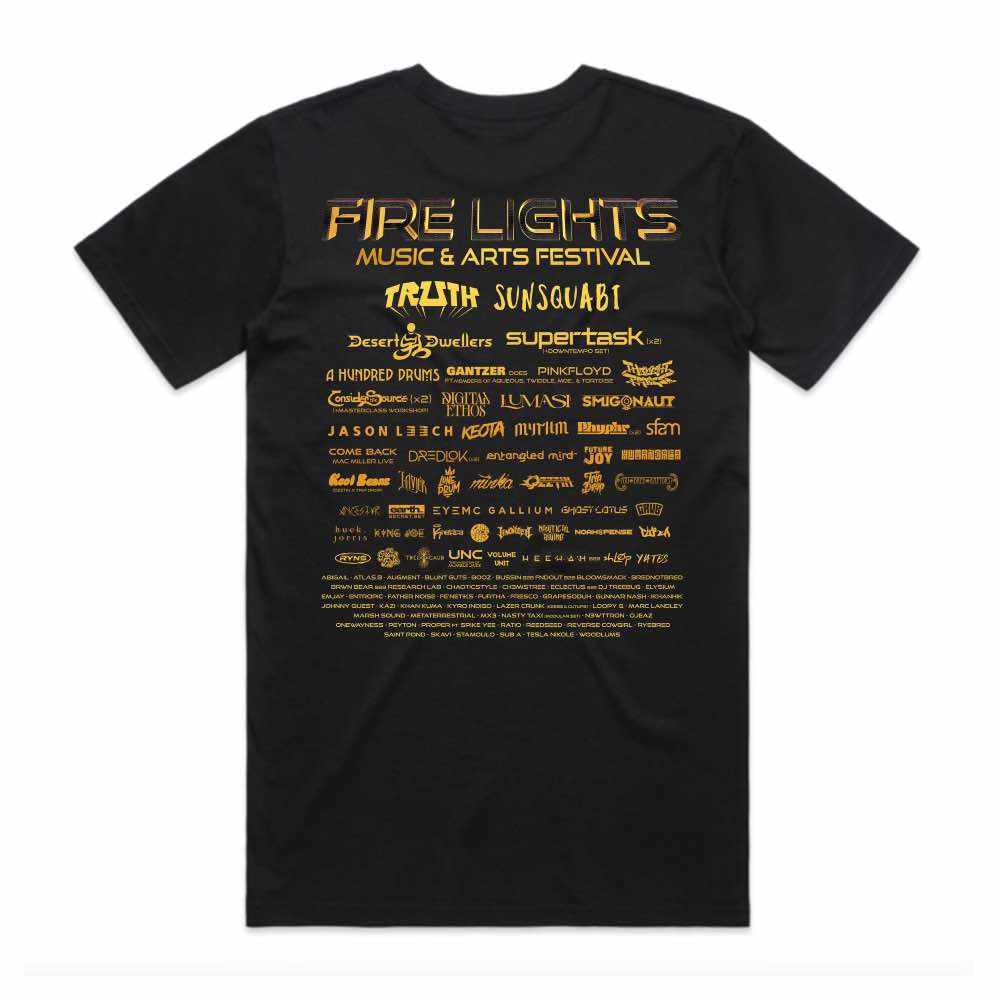 Fire Lights T-Shirt 2024 (Small Logo)