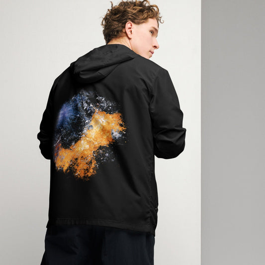 earth Hz CATALYST Windbreaker — closer view of the back artwork