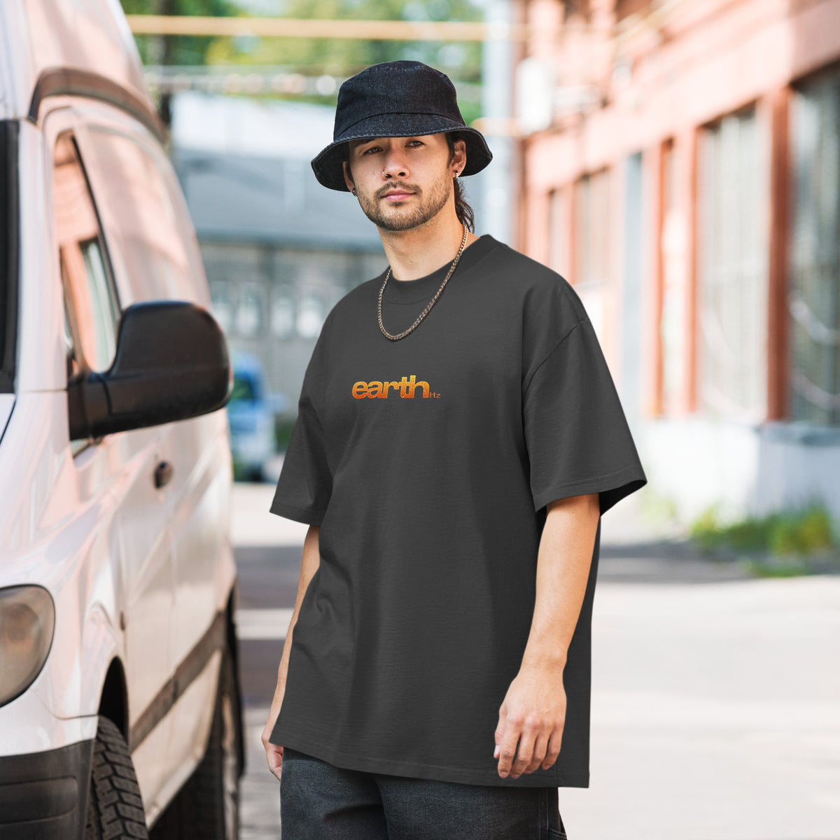 earth Hz CATALYST Autumn Edition tee, faded black, front