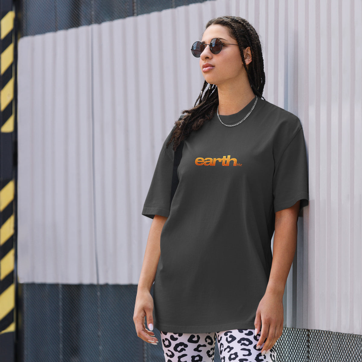 earth Hz CATALYST Autumn Edition tee, faded black, front
