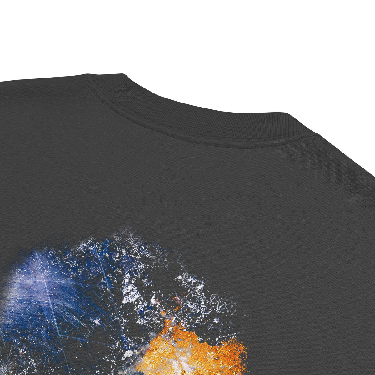 earth Hz CATALYST Autumn Edition tee, faded black, fabric detail